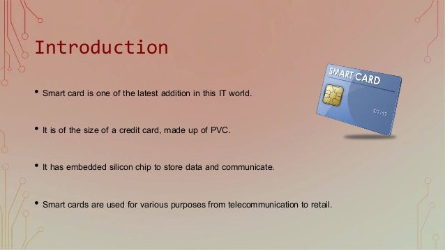 smart card examples An introduction to smartcard